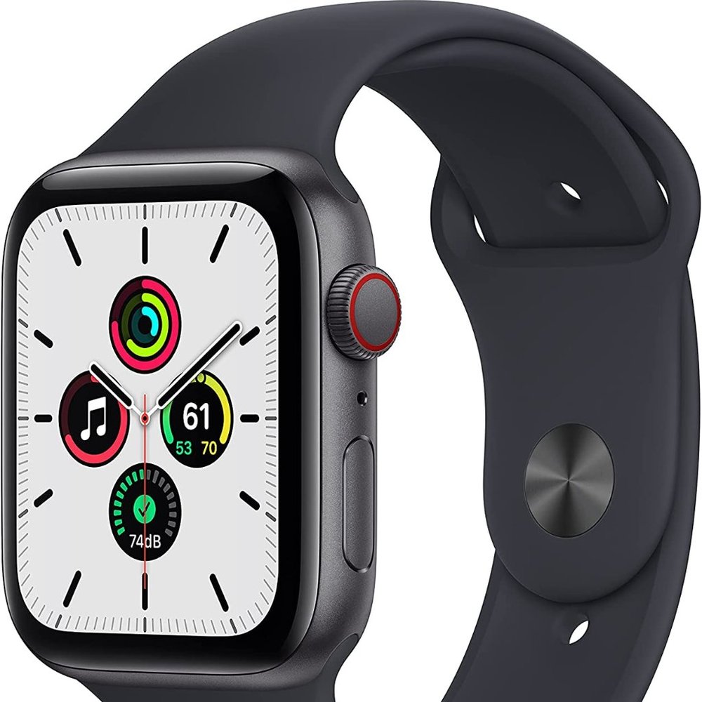Apple Watch SE -GPS + Cellular 44mm Space Gray Aluminum Case Midnight Sport Band